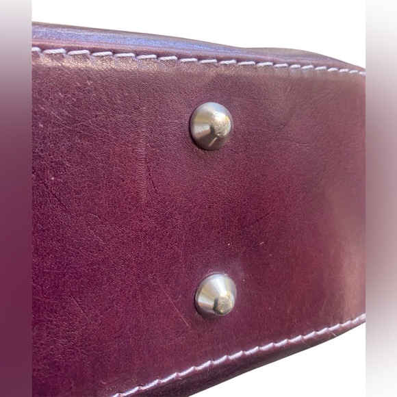 Vera Pelle | Authentic Italian Leather Shoulder Bag | Purple | EUC - Picture 10 of 12